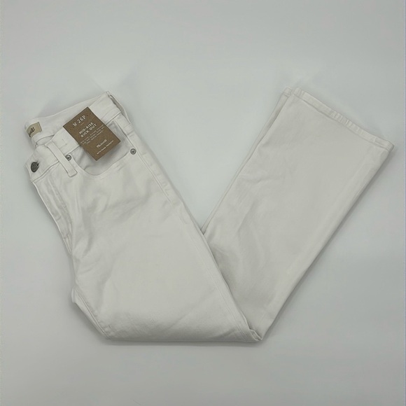 Madewell Petite Kick Out Crop Jeans in Pure White size 26P NWT - Picture 7 of 14